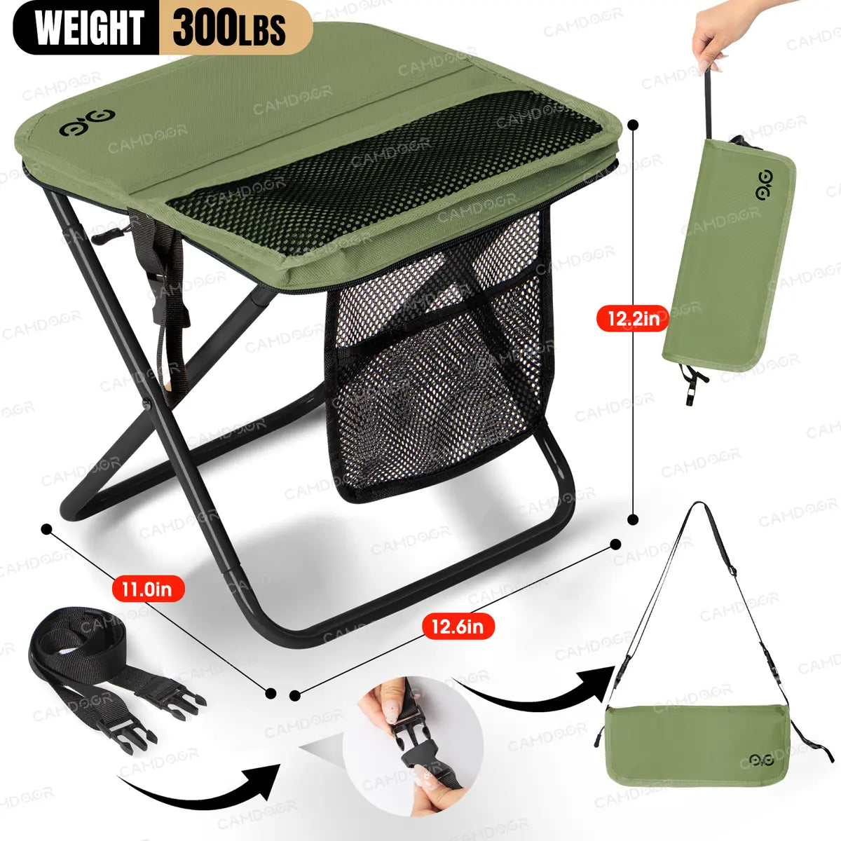 🔥⛰️[Summer Special Offer]Camdoor Ultra-Light Foldable Stool