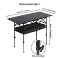 ⛰️Limited-time 50% discount⏰Foldable Height-Adjustable Camping Table with Storage Bag