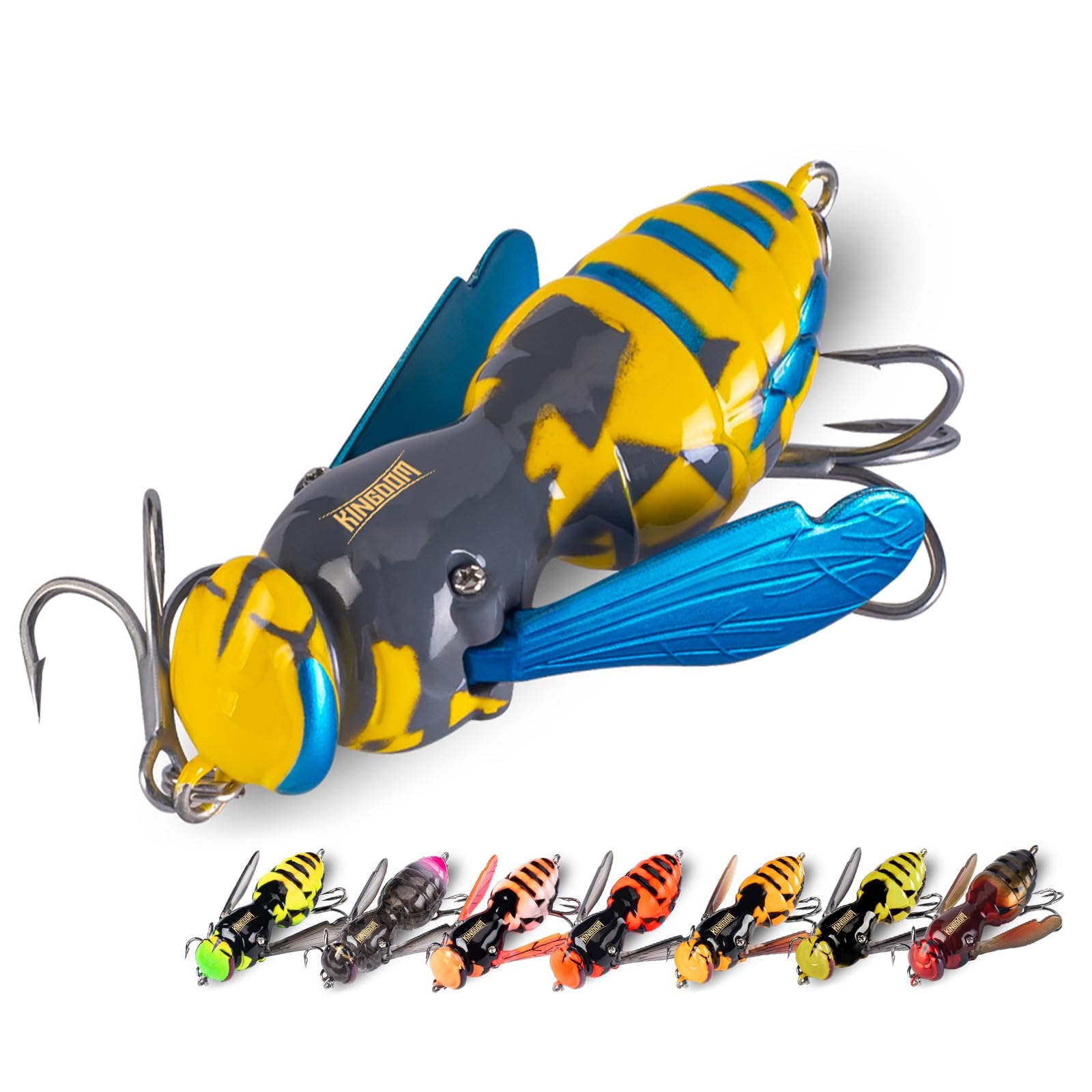 🎣Outdoor Gifts🚣Wasp Crawl Bait – Bionic Floating Fishing Lure for Bass, Carp, Pike, Saltwater & Freshwater