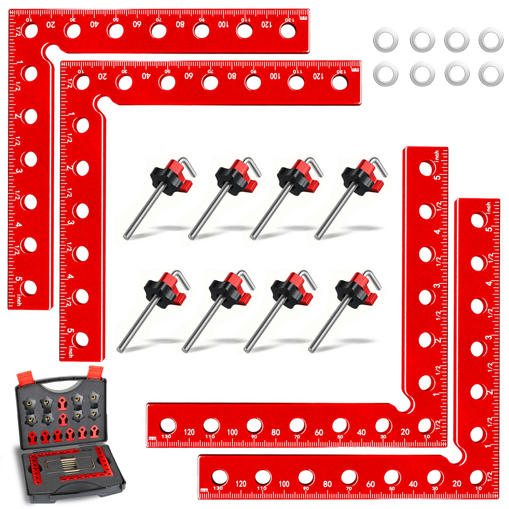 90° Corner Clamp Set – Aluminum Alloy Right Angle Clamps 📐🔩