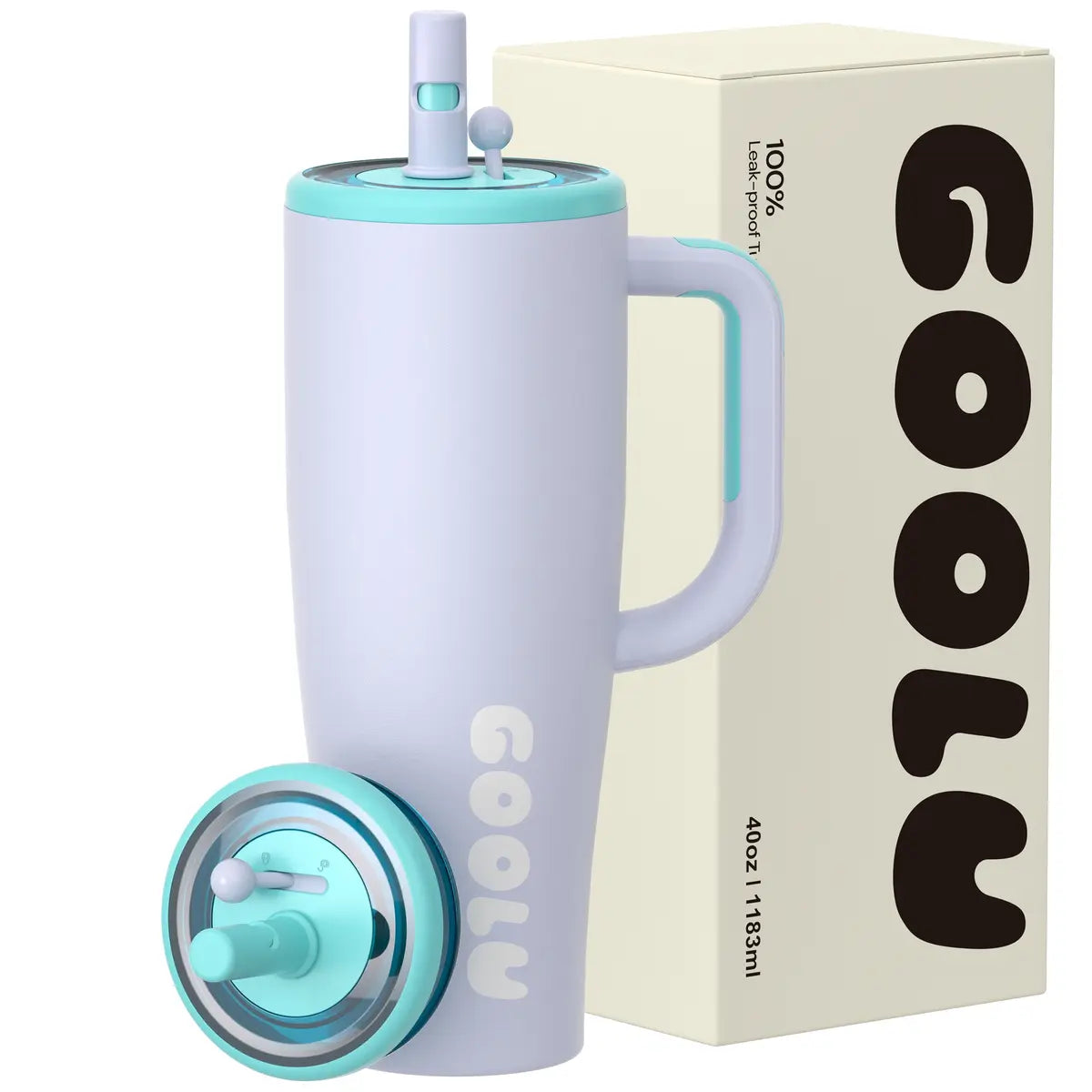 32/40oz Stainless Steel Insulated Cup | Anti-Slip Handle & Leakproof Design