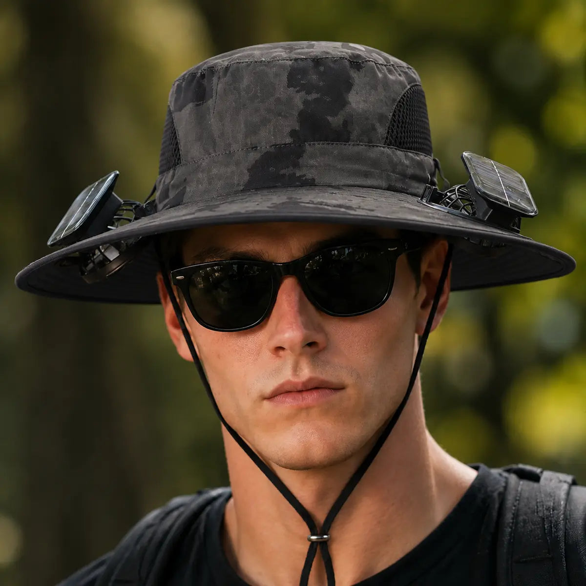 Solar Cooling Hat with Dual Fans – Wide Brim & USB Rechargeable 🌞🧢