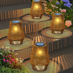 Handwoven Rattan Solar Lanterns – 2700K Warm Glow, IP65 Waterproof 🏮🌿