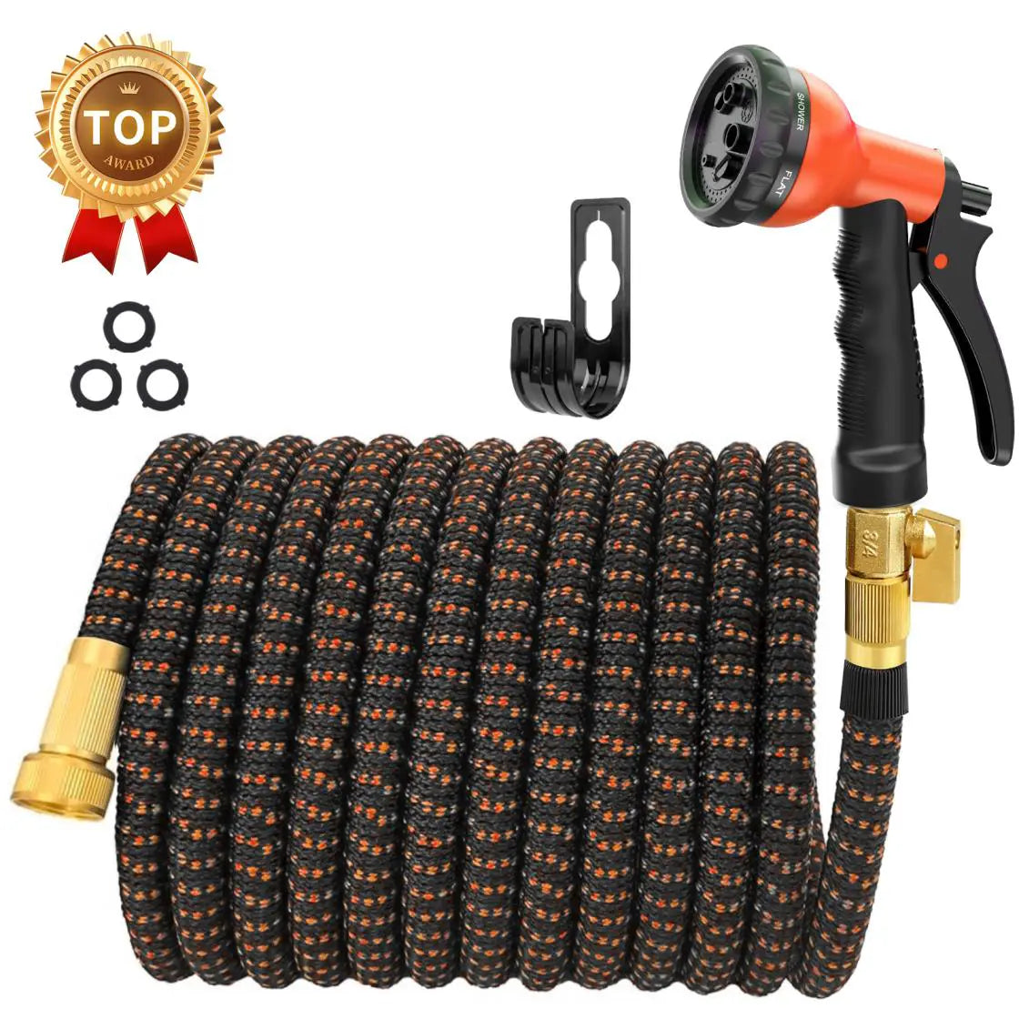 Expandable Garden Hose 75/100/150FT – 4-Layer Latex Core & Brass Fittings 🌱🚿