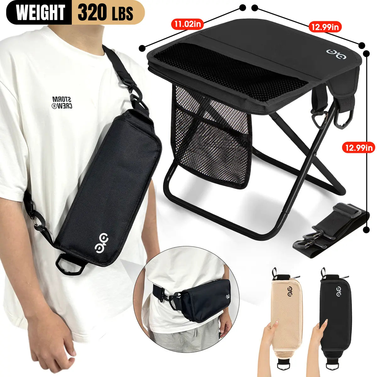 🔥⛰️[Summer Special Offer]Camdoor Ultra-Light Foldable Stool
