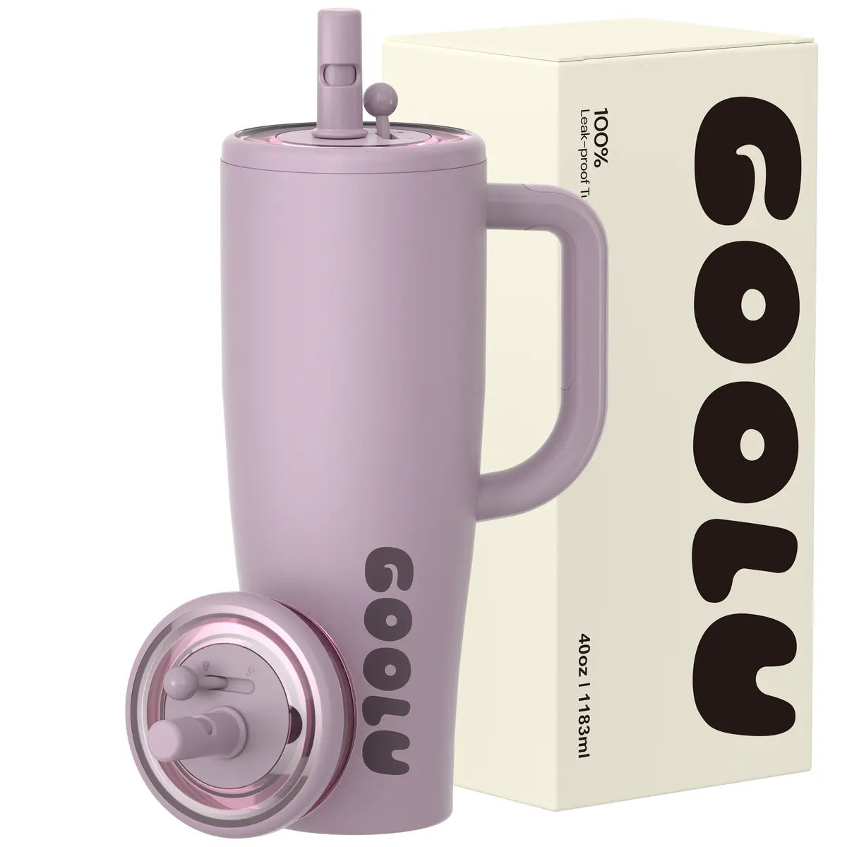 32/40oz Stainless Steel Insulated Cup | Anti-Slip Handle & Leakproof Design