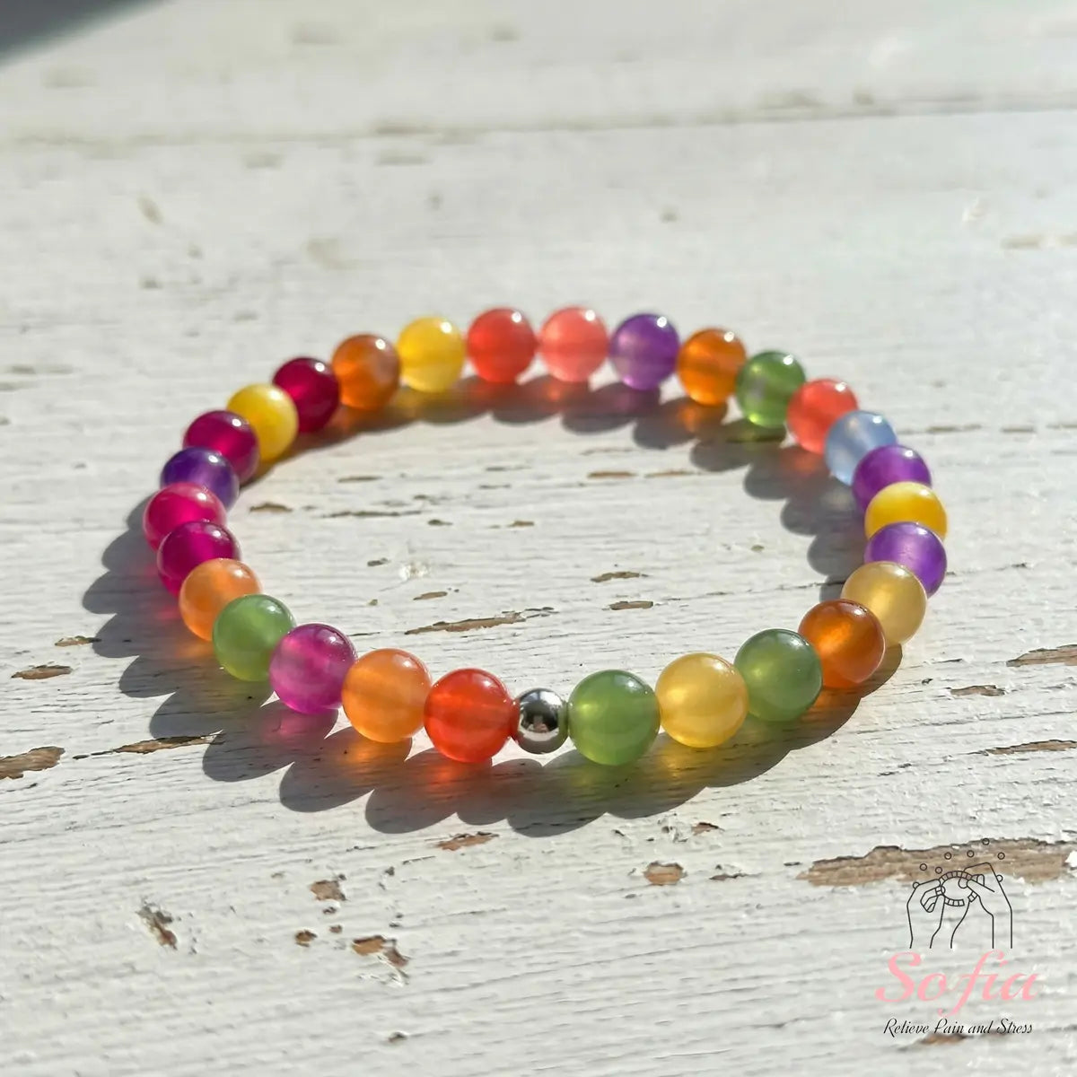 Magic Sun Choker – UV-Reactive Rainbow Beads for Indoor &amp; Outdoor Wear 🌞📿