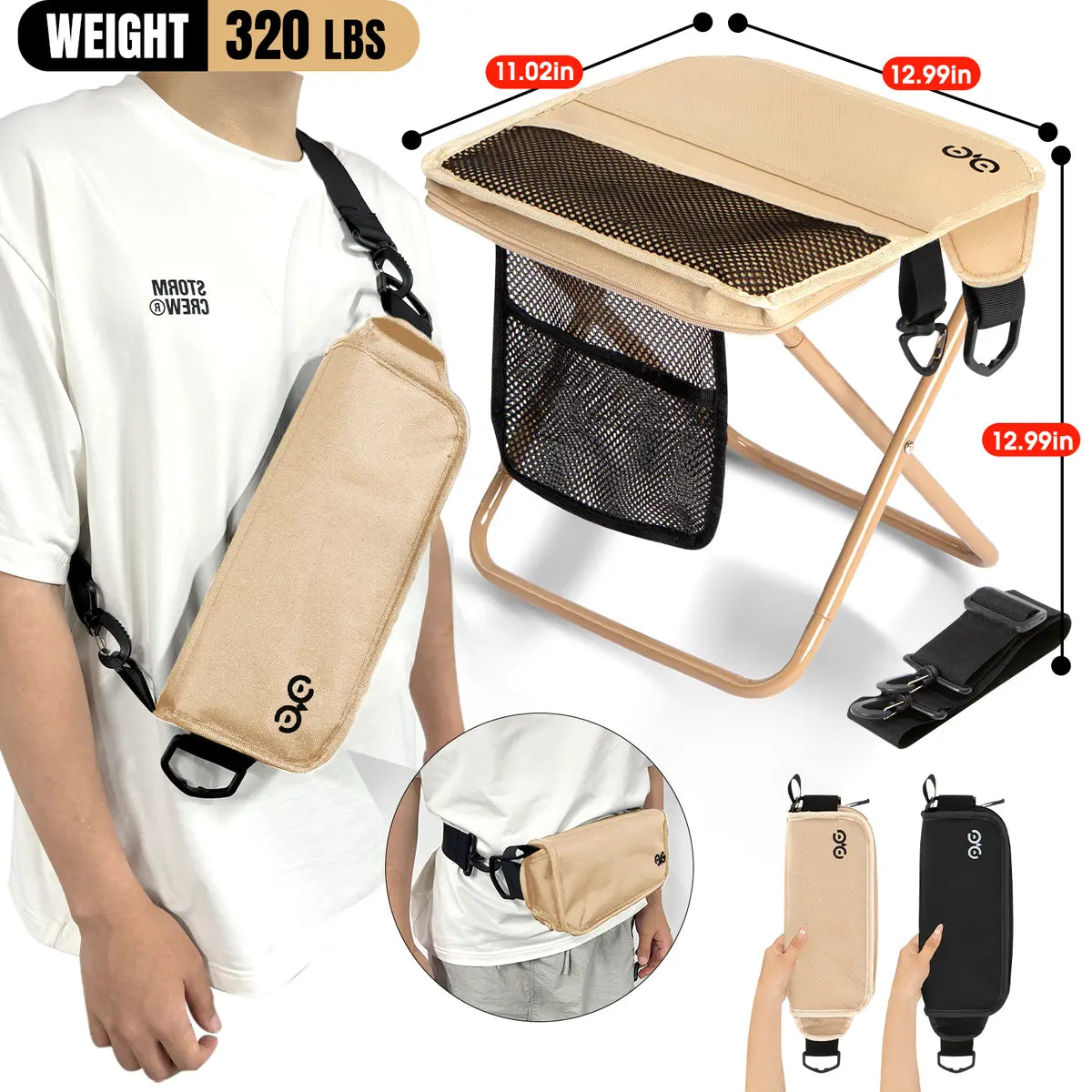 🔥⛰️[Summer Special Offer]Camdoor Ultra-Light Foldable Stool