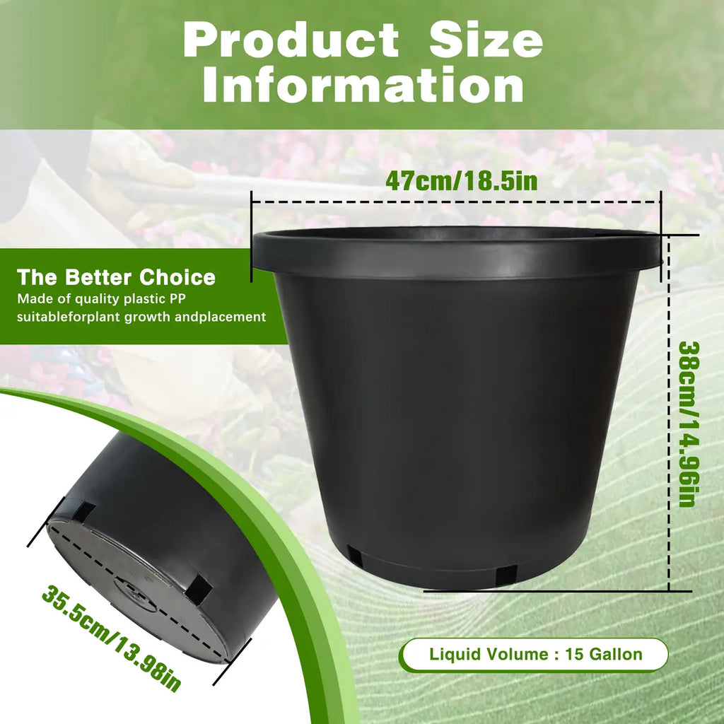 Injection-Molded Nursery Pots – Durable &Weatherproof 🪴⚫