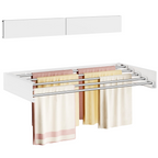 Wall‑Mounted Drying Rack – Holds 60 lbs, Folds Flat 👕🧷