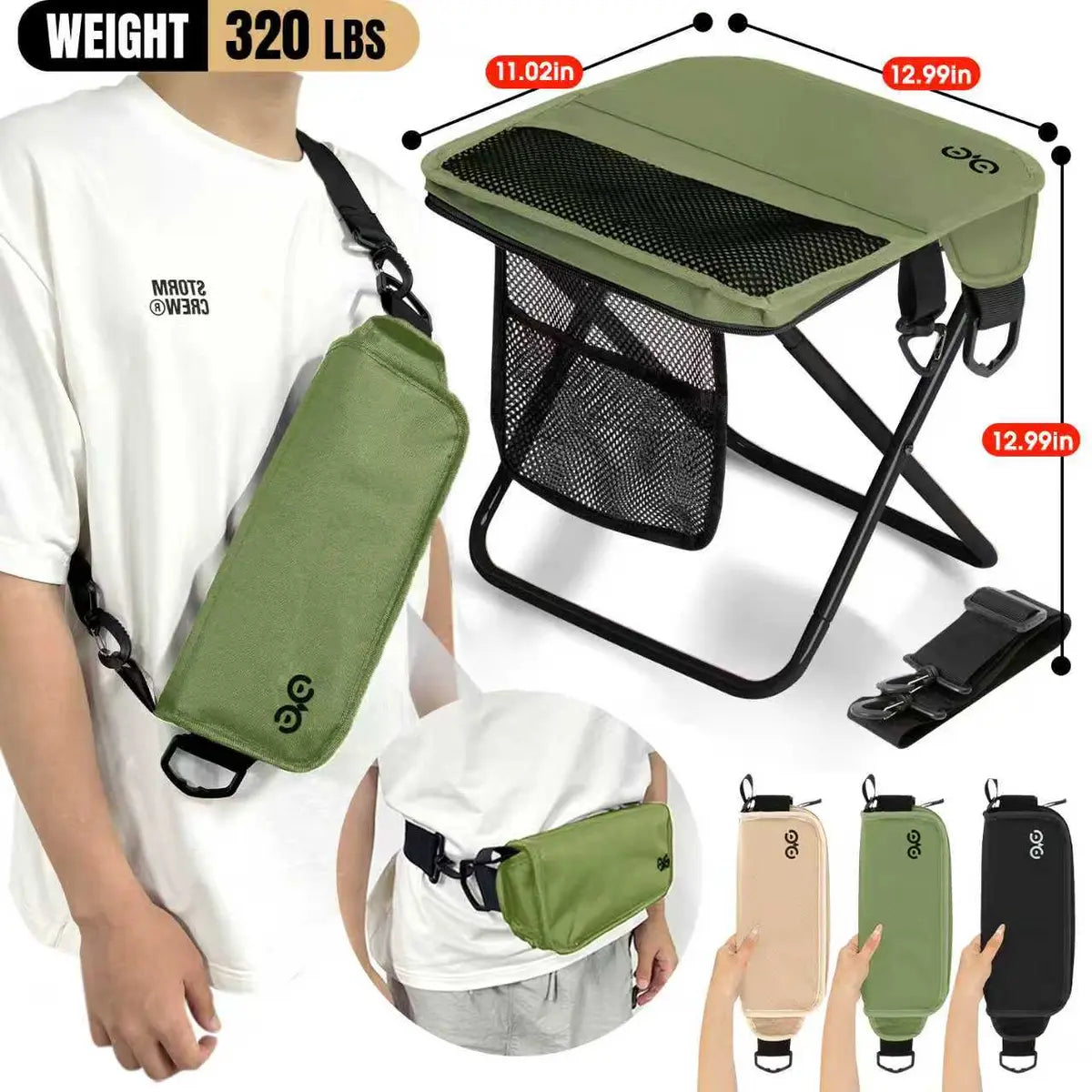 🔥⛰️[Summer Special Offer]Camdoor Ultra-Light Foldable Stool