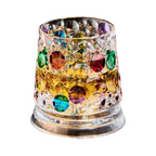 Rotating Crystal Whiskey Glass – Hand-Painted Star Base 🥃✨