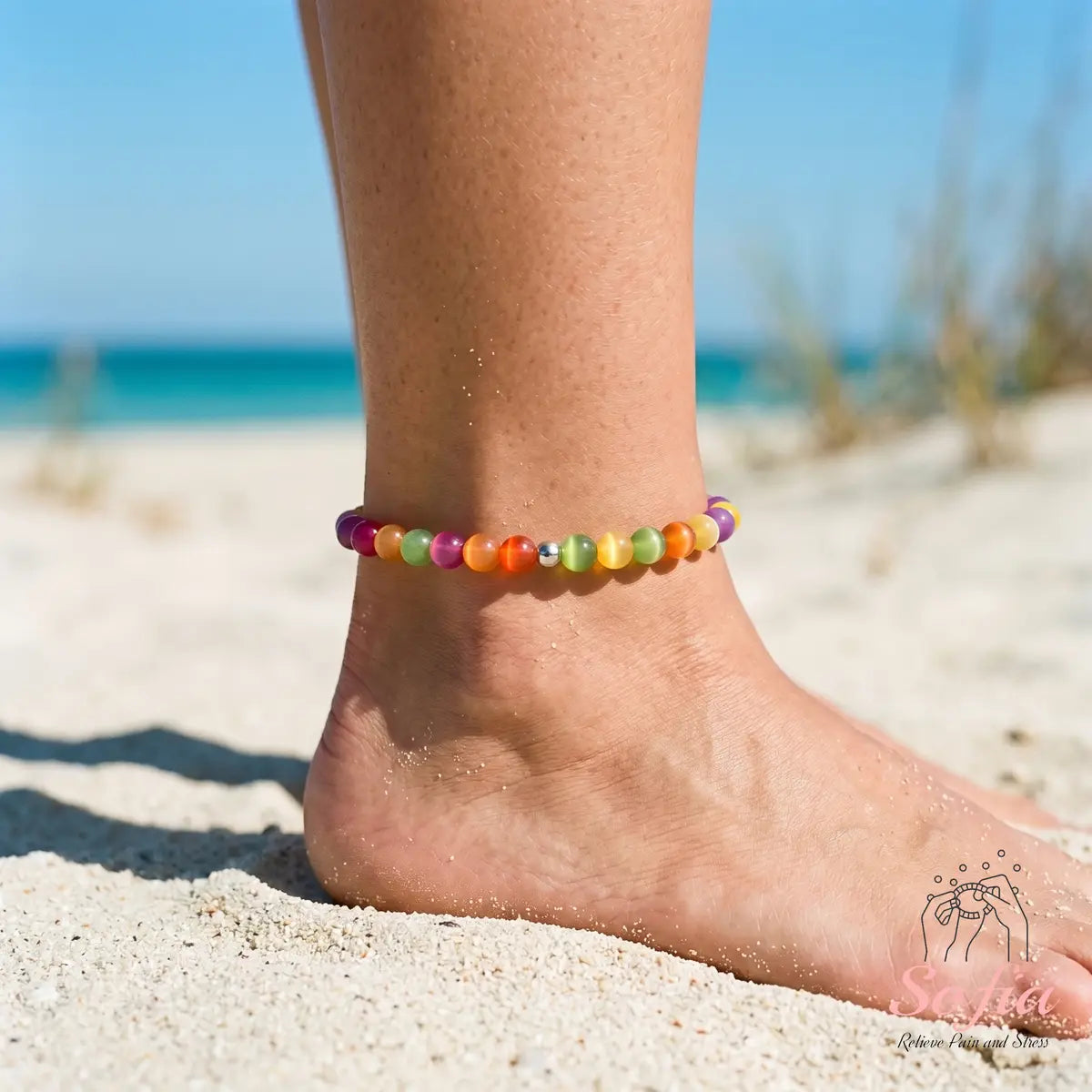 Magic Sun Choker – UV-Reactive Rainbow Beads for Indoor &amp; Outdoor Wear 🌞📿