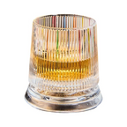Rotating Crystal Whiskey Glass – Hand-Painted Star Base 🥃✨
