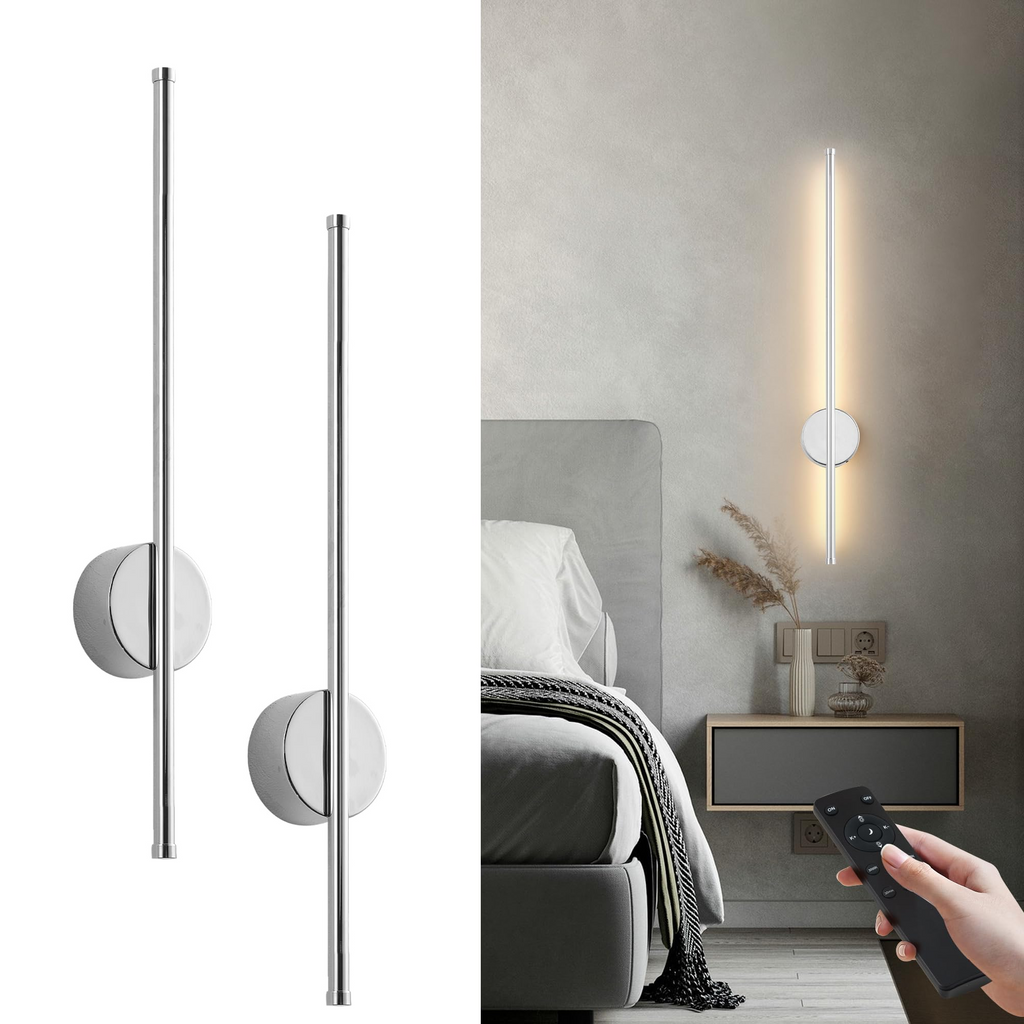 Battery‑Operated LED Wall Sconce – Remote + Touch, No Wiring Needed 💡🏠