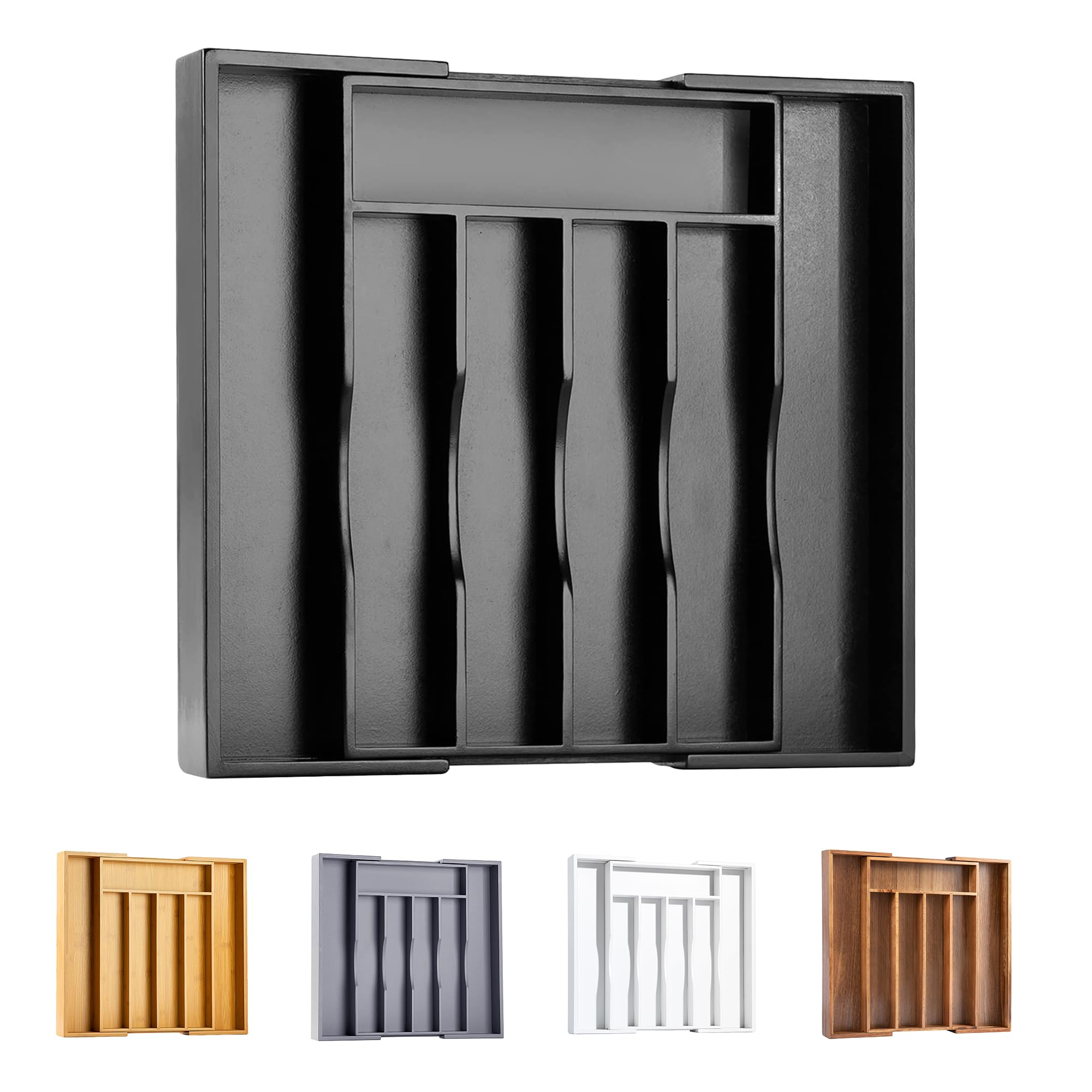 Drawer Organizer for Kitchen, Bathroom & Office – Silverware, Utensil, Makeup & Desk Storage Trays