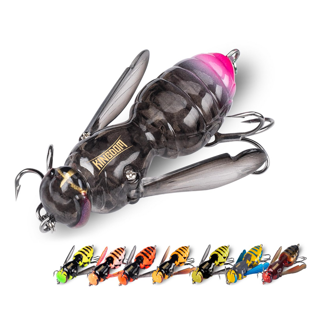 🎣Outdoor Gifts🚣Wasp Crawl Bait – Bionic Floating Fishing Lure for Bass, Carp, Pike, Saltwater & Freshwater