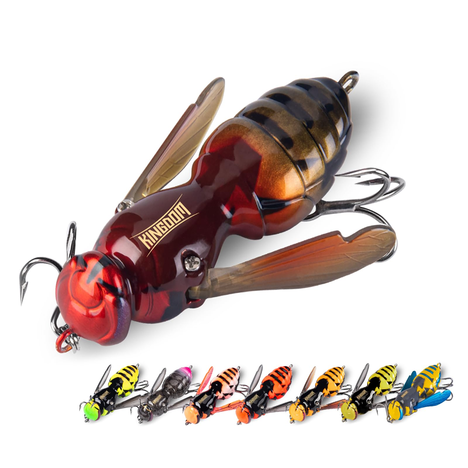🎣Outdoor Gifts🚣Wasp Crawl Bait – Bionic Floating Fishing Lure for Bass, Carp, Pike, Saltwater & Freshwater
