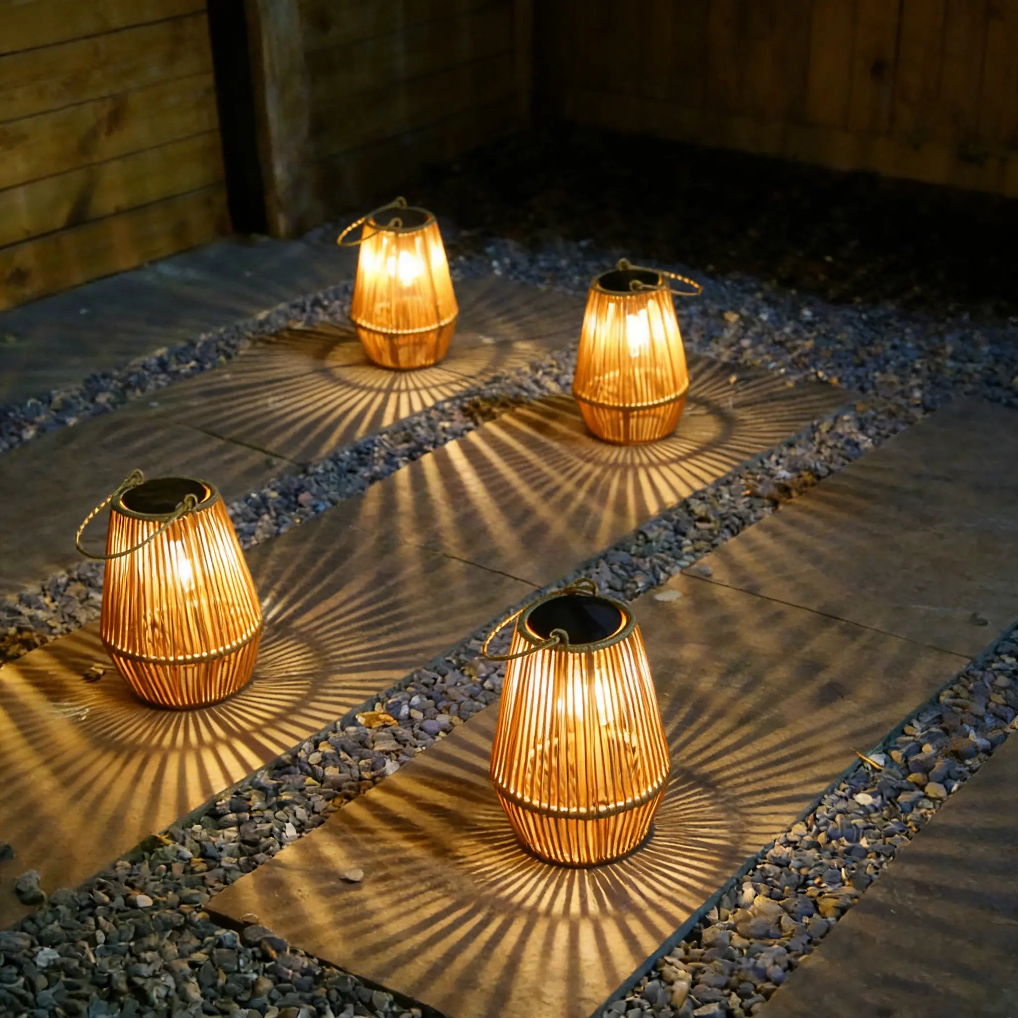 Handwoven Rattan Solar Lanterns – 2700K Warm Glow, IP65 Waterproof 🏮🌿