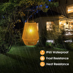 Handwoven Rattan Solar Lanterns – 2700K Warm Glow, IP65 Waterproof 🏮🌿