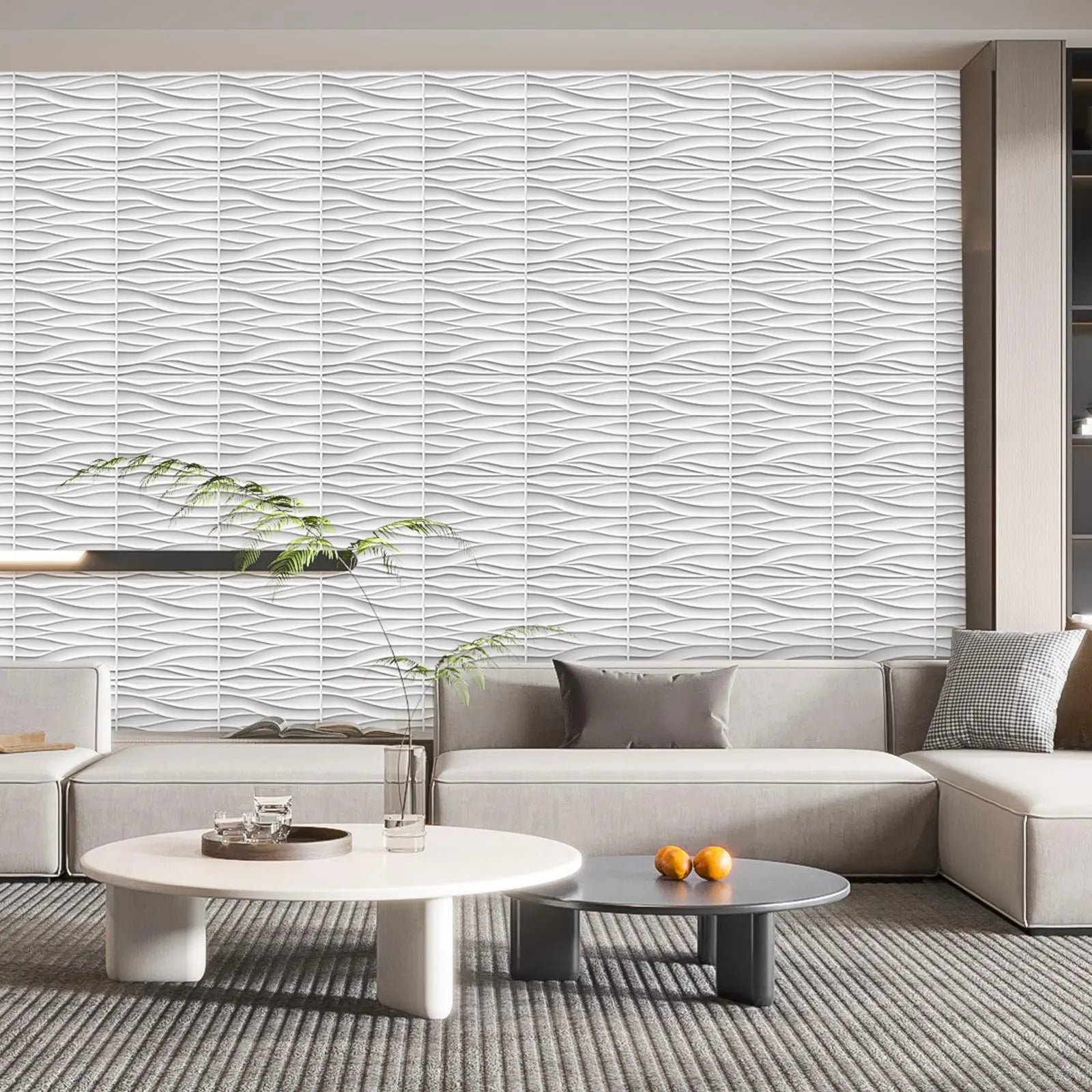 3D PVC Wall Panels – Diamond Texture Peel &Stick Tiles  ✨🧱