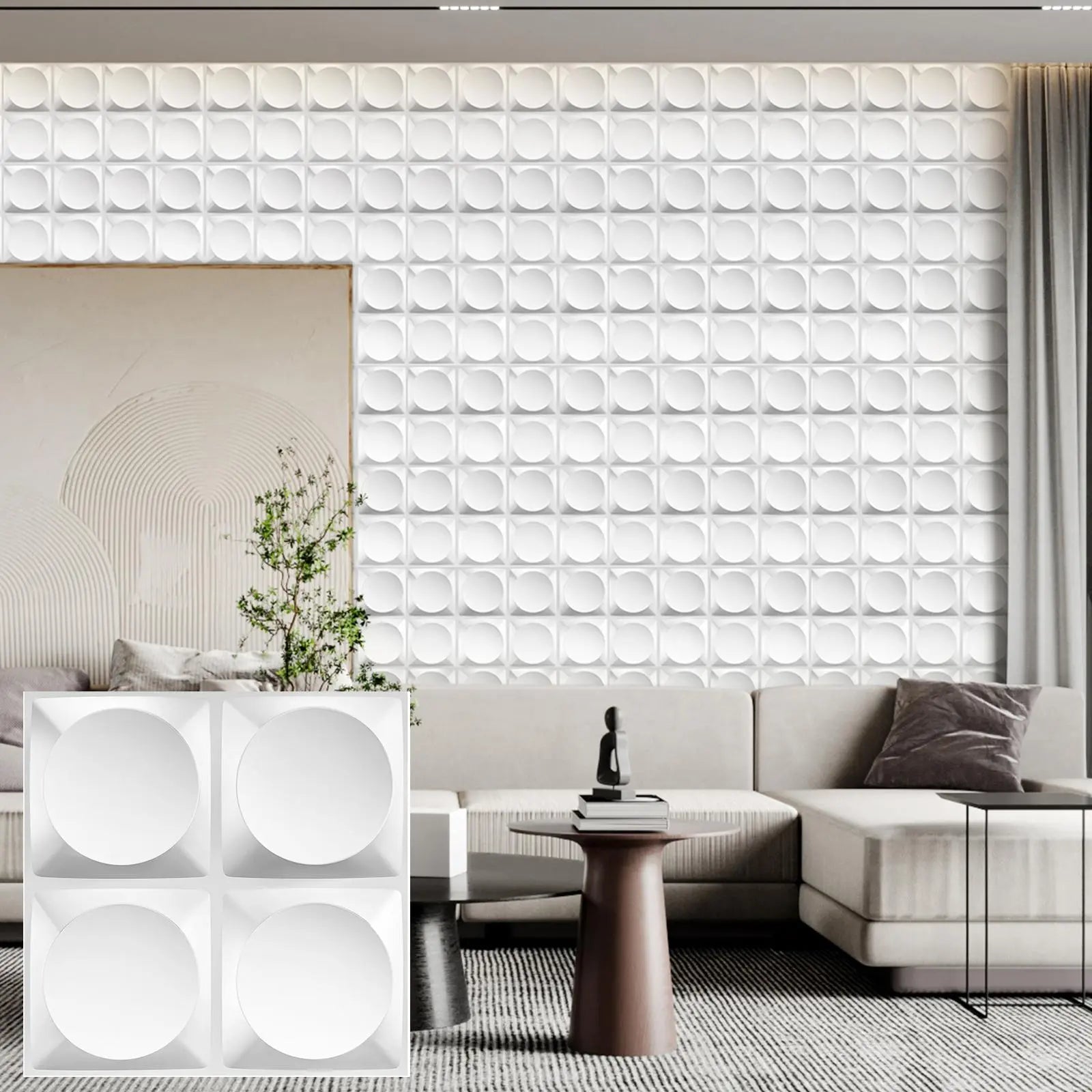 3D PVC Wall Panels – Diamond Texture Peel &Stick Tiles  ✨🧱