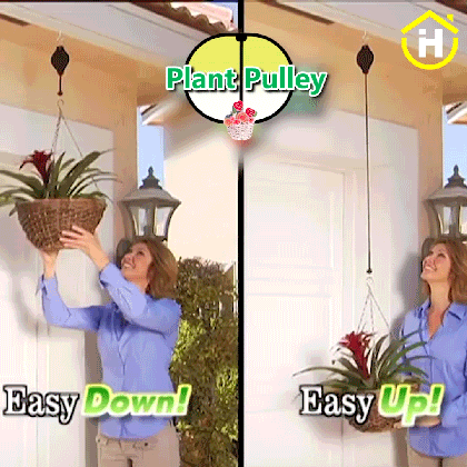 Retractable Pulley Plant Hanger – Easy Lift for 10kg Baskets 🌿🪂