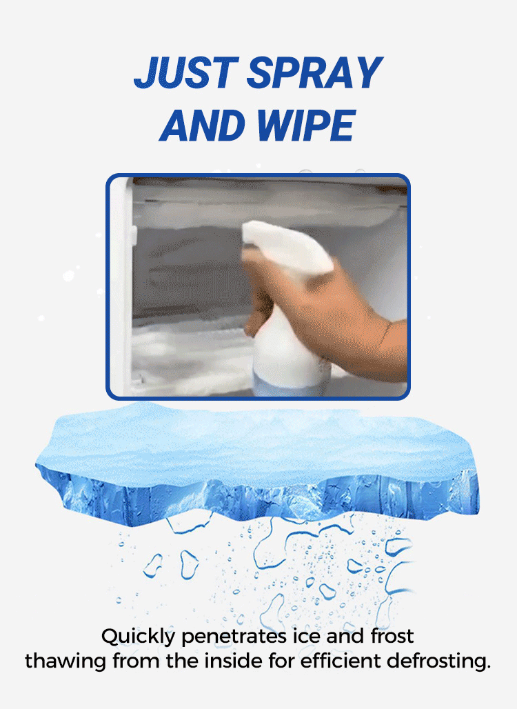 Defrosting Spray for Fridge Freezer🎁With free spatula