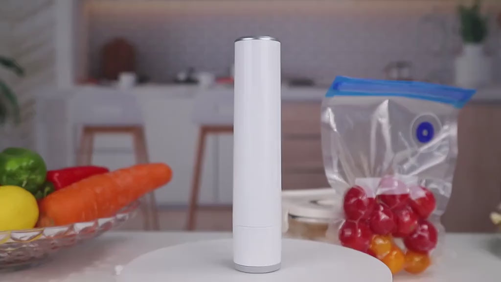 Portable Food Vacuum Sealer with 30 Bags – Keep Food Fresh On the Go